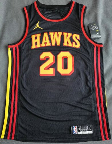 NBA 20 Collins Hawks 20-21 Maillot noir